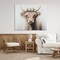 Stupell Industries Shaggy Cattle Floral Crown Canvas, design by Shawna Stewart